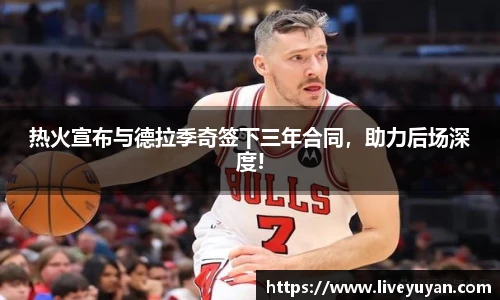 热火宣布与德拉季奇签下三年合同，助力后场深度!