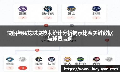 快船与猛龙对决技术统计分析揭示比赛关键数据与球员表现